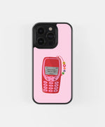 Load image into Gallery viewer, Retro Pink Phone Glass Case
