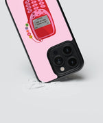 Load image into Gallery viewer, Retro Pink Phone Glass Case
